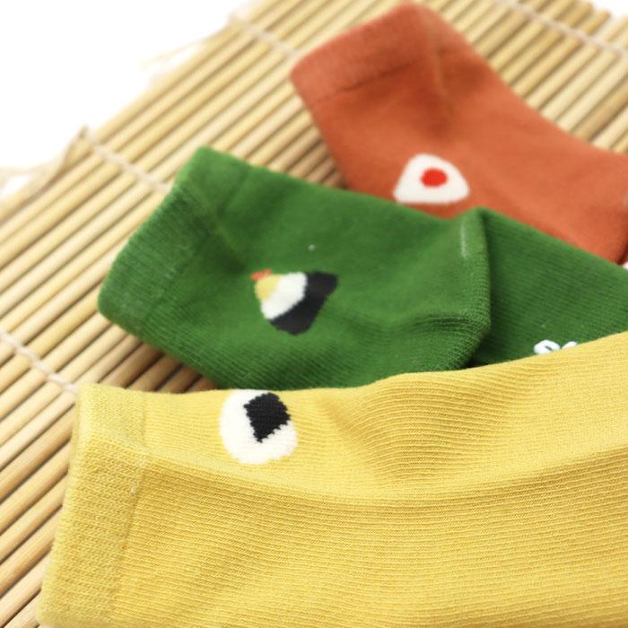 stample スタンプル ころころおむすび園児ソックス おにぎり 3足組 73232キッズ 靴下 | stample | 07