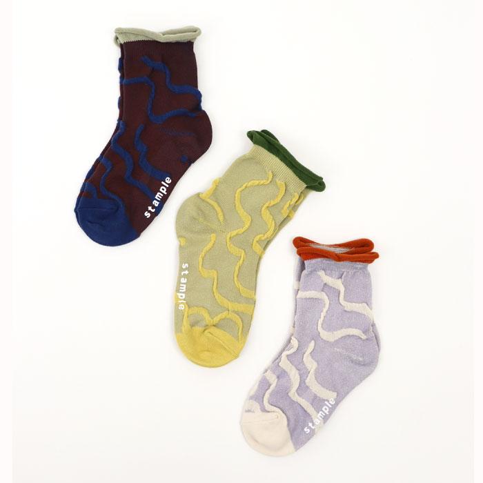 stample ブランチ ショートソックス 3足組 73264  靴下 くつ下 キッズ 子供 履きやすい かわいい おしゃれ | stample | 05
