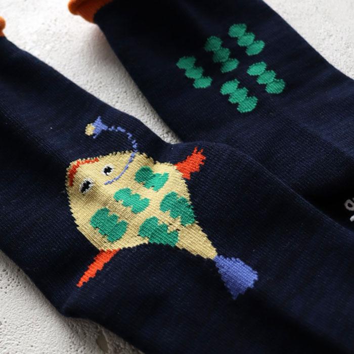 靴下 キッズ stample スタンプル おさかなクルーソックス 3足組 キッズ 靴下 73265 | stample | 10