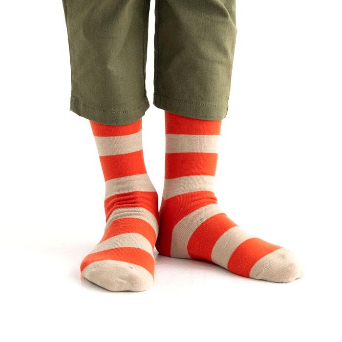 stample スタンプル 73267 太ボーダークルーソックス 3足組 キッズ 靴下 レディース 子供 こども ボーダー | stample | 04