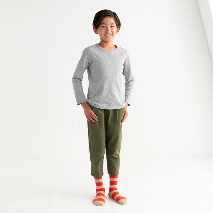 stample スタンプル 73267 太ボーダークルーソックス 3足組 キッズ 靴下 レディース 子供 こども ボーダー | stample | 05