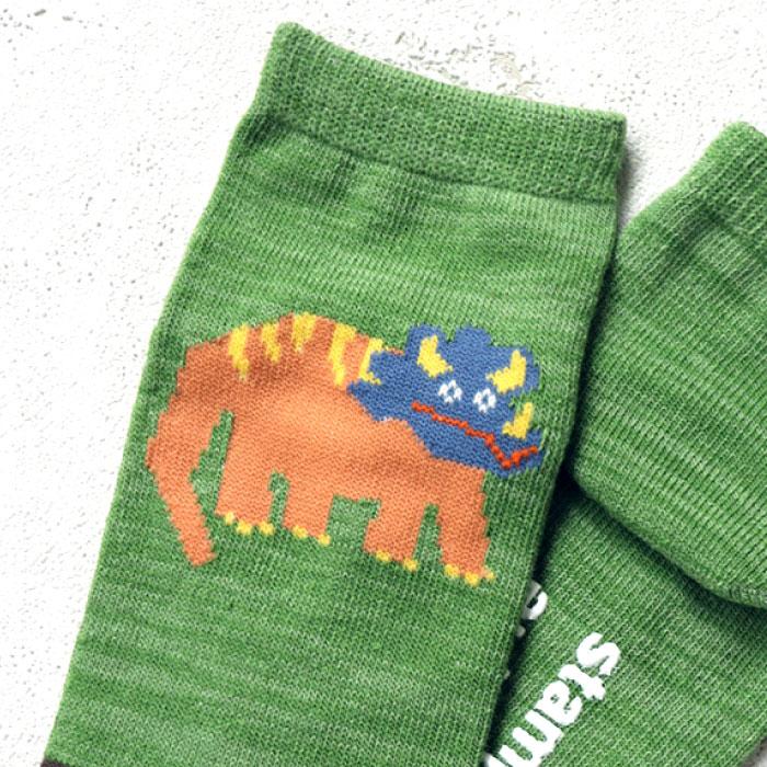 stample スタンプル ゆるゆるダイナソーII園児 ソックス  3足組 73270 キッズ 靴下 | stample | 10