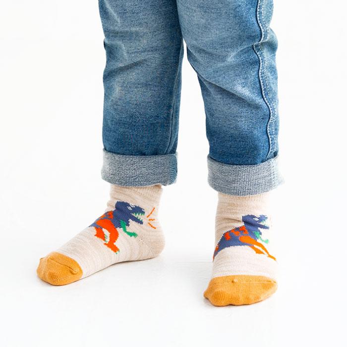 stample スタンプル ゆるゆるダイナソーII園児 ソックス  3足組 73270 キッズ 靴下 | stample | 07