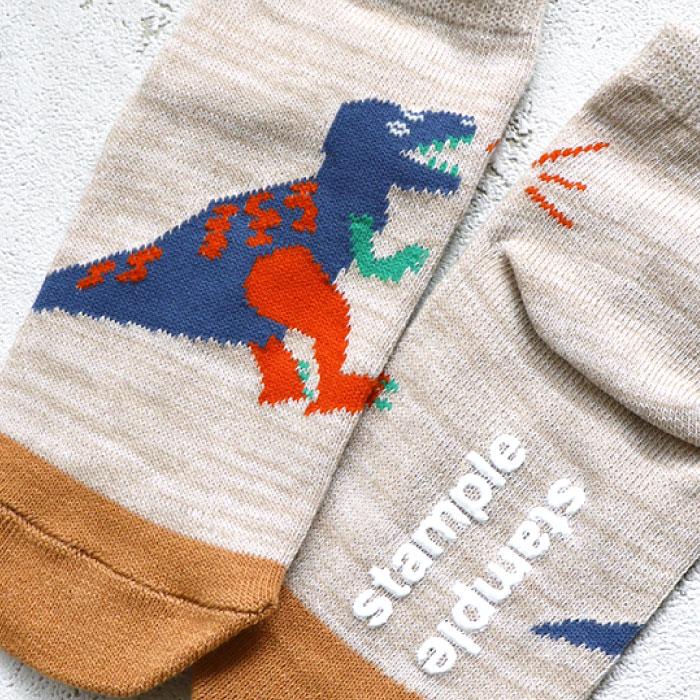 stample スタンプル ゆるゆるダイナソーII園児 ソックス  3足組 73270 キッズ 靴下 | stample | 08