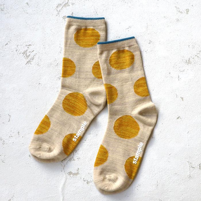 stample スタンプル ニュアンスドットクルーソックス 3足組 キッズ 靴下 目立つ靴下 運動会 73272 | stample | 10