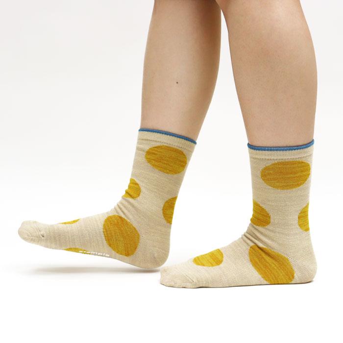 stample スタンプル ニュアンスドットクルーソックス 3足組 キッズ 靴下 目立つ靴下 運動会 73272 | stample | 04