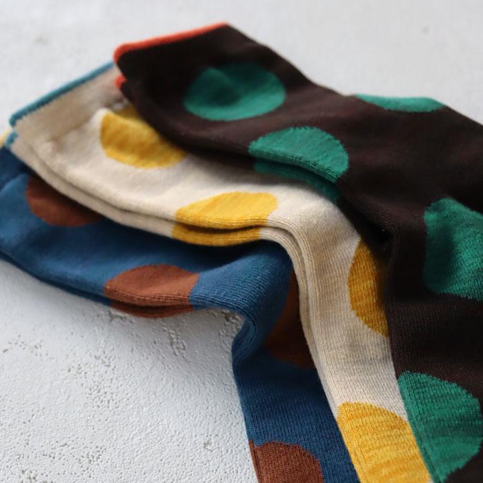 stample スタンプル ニュアンスドットクルーソックス 3足組 キッズ 靴下 目立つ靴下 運動会 73272 | stample | 08