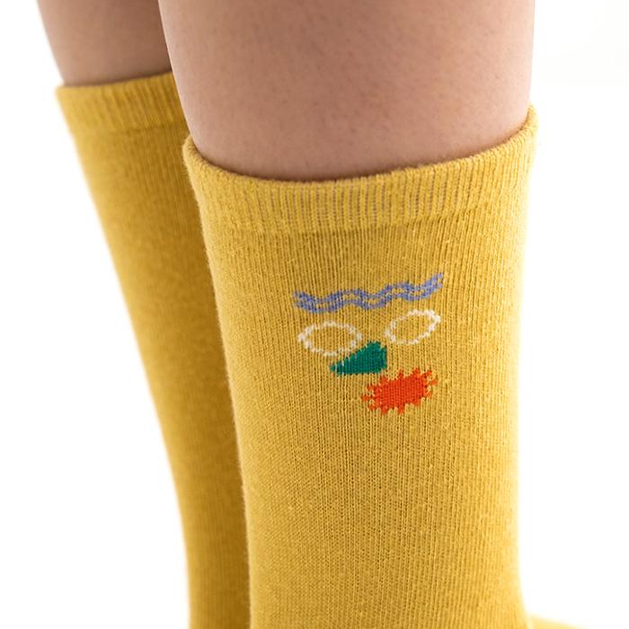 靴下 キッズ stample スタンプル ファニーフェイスクルーソックス 3足組 キッズ 靴下 73276 | stample | 10