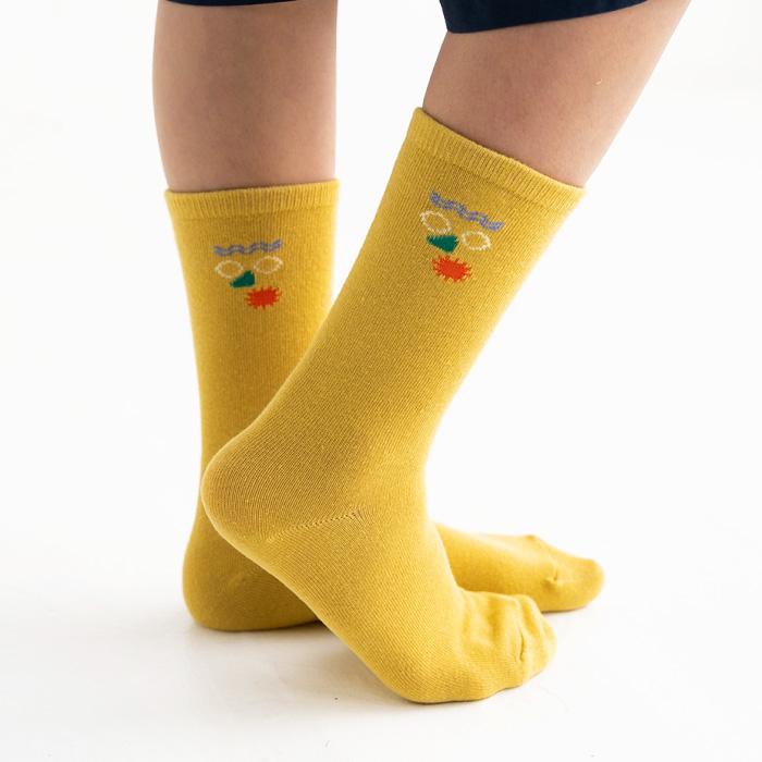 靴下 キッズ stample スタンプル ファニーフェイスクルーソックス 3足組 キッズ 靴下 73276 | stample | 05