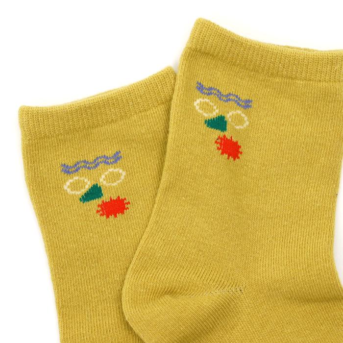 靴下 キッズ stample スタンプル ファニーフェイスクルーソックス 3足組 キッズ 靴下 73276 | stample | 06