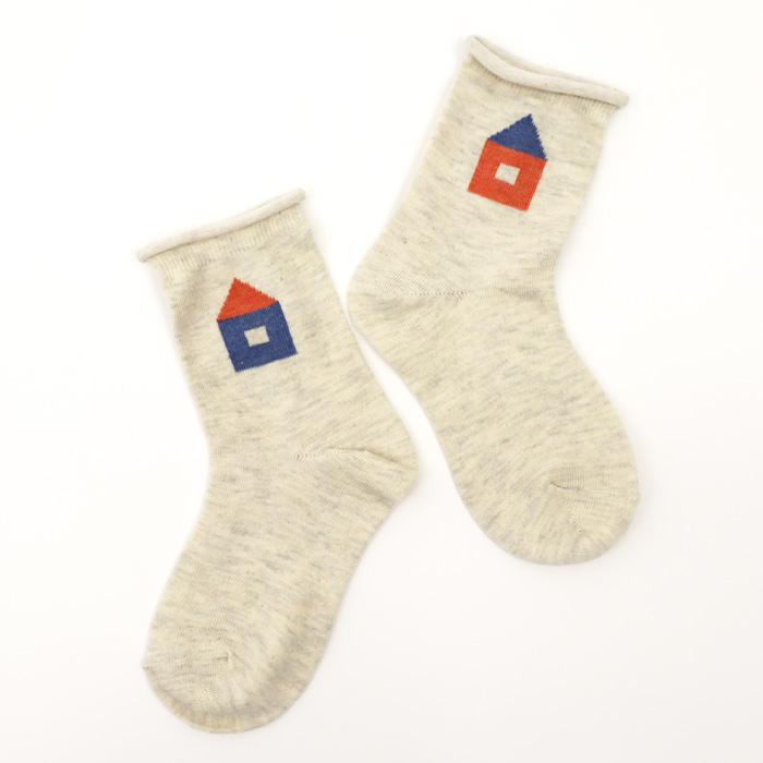 靴下 キッズ stample スタンプル バードハウスクルーソックス 3足組 キッズ 靴下 73278 | stample | 16