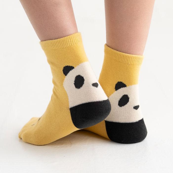 stample スタンプル 73280 パンダ ショートソックス 3足組  猫 滑り止め 靴下 女の子 男の子 レディース | stample | 04