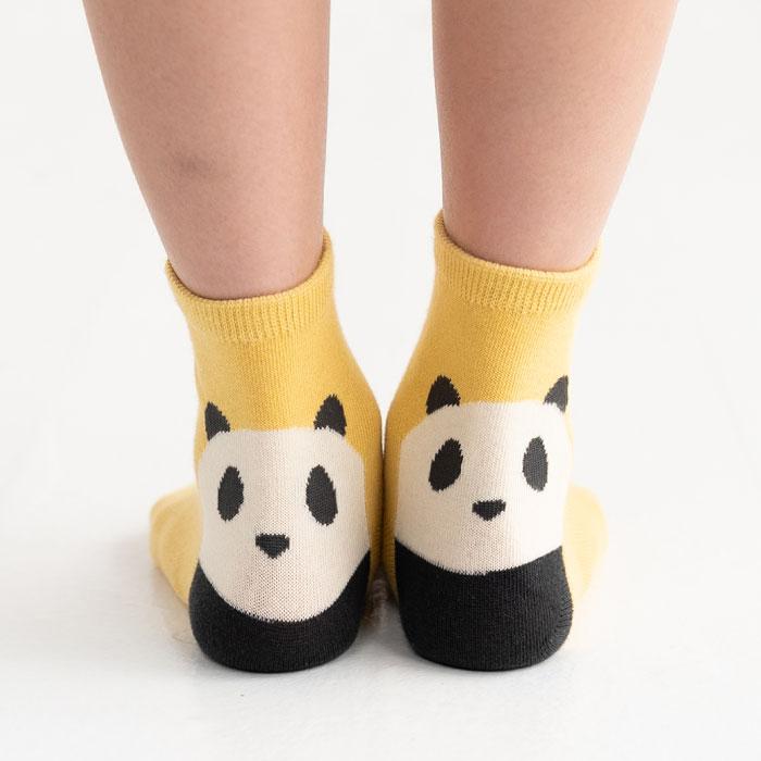 stample スタンプル 73280 パンダ ショートソックス 3足組  猫 滑り止め 靴下 女の子 男の子 レディース | stample | 06