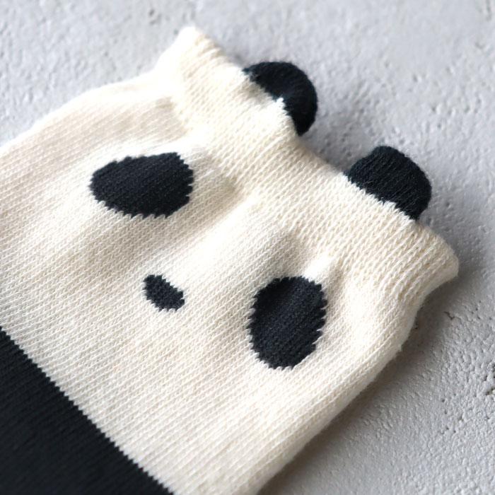 stample スタンプル 73280 パンダ ショートソックス 3足組  猫 滑り止め 靴下 女の子 男の子 レディース | stample | 09