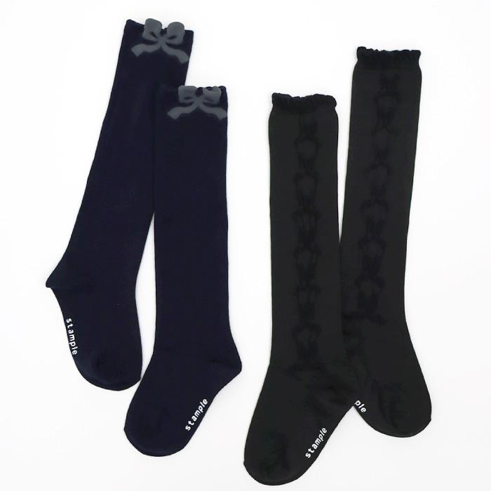 stample スタンプル リボンリボン ニーハイ ソックス 卒業式 入学式 フォーマル 発表会 女の子 通学 可愛い 73283 | stample | 17
