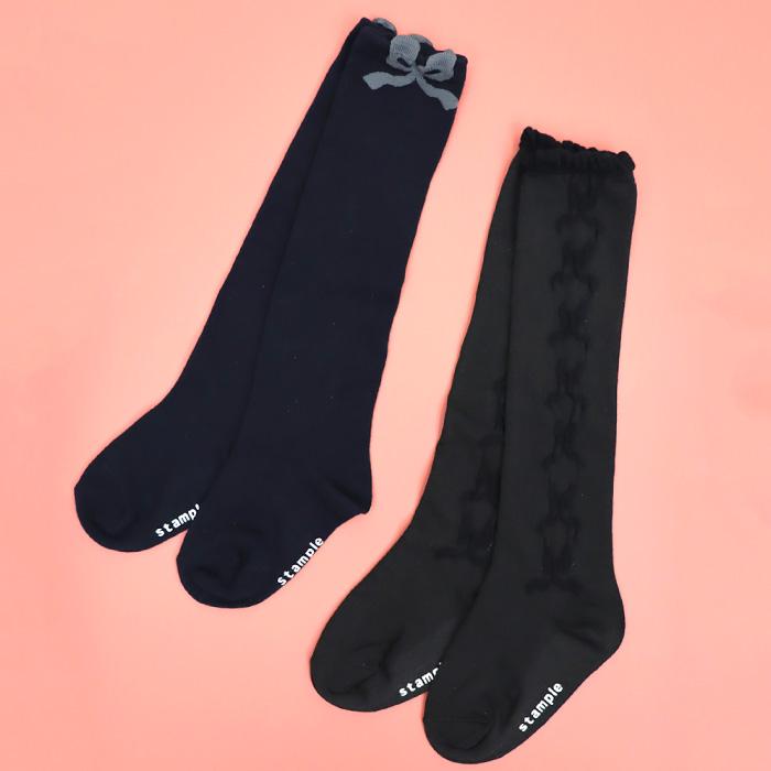 stample スタンプル リボンリボン ニーハイ ソックス 卒業式 入学式 フォーマル 発表会 女の子 通学 可愛い 73283 | stample | 09