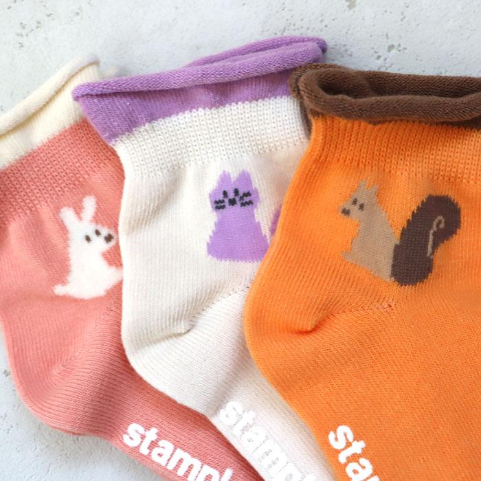 stample スタンプル 73285  アニマルポイント園児ソックス 2025 秋 冬 春 夏 靴下 子供 キッズ 通園 女の子 男の子 動物 滑り止め | stample | 11