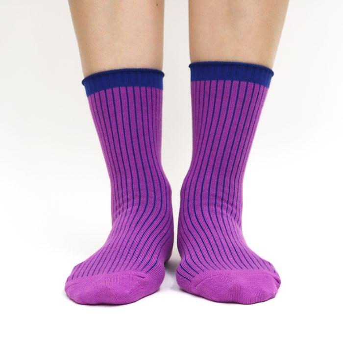 靴下 キッズ stample スタンプル 配色リブクルーソックス 3足組 キッズ 靴下 73289 | stample | 14