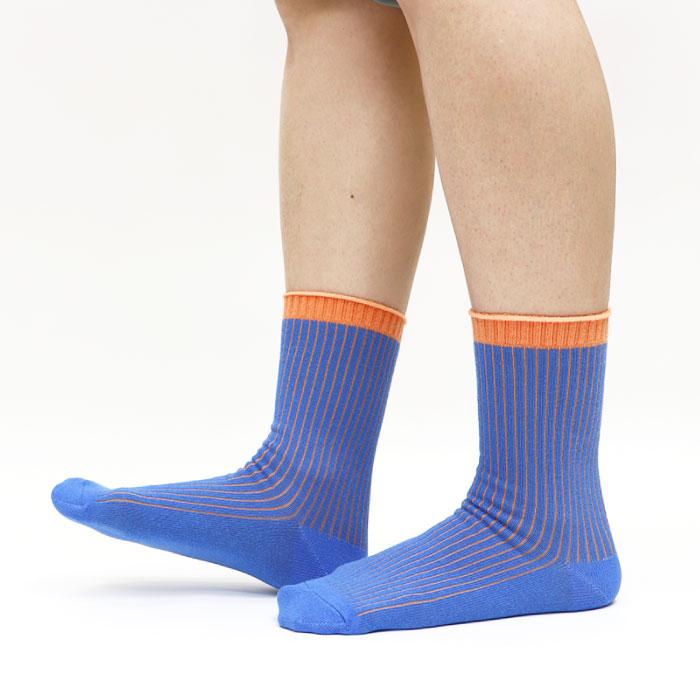 靴下 キッズ stample スタンプル 配色リブクルーソックス 3足組 キッズ 靴下 73289 | stample | 04