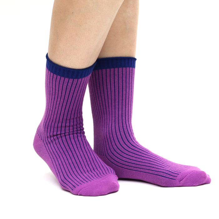 靴下 キッズ stample スタンプル 配色リブクルーソックス 3足組 キッズ 靴下 73289 | stample | 05