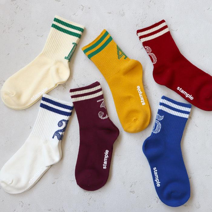 stample  アメリブナンバーショートソックス  3足組   滑り止め 靴下 73290 | stample | 14