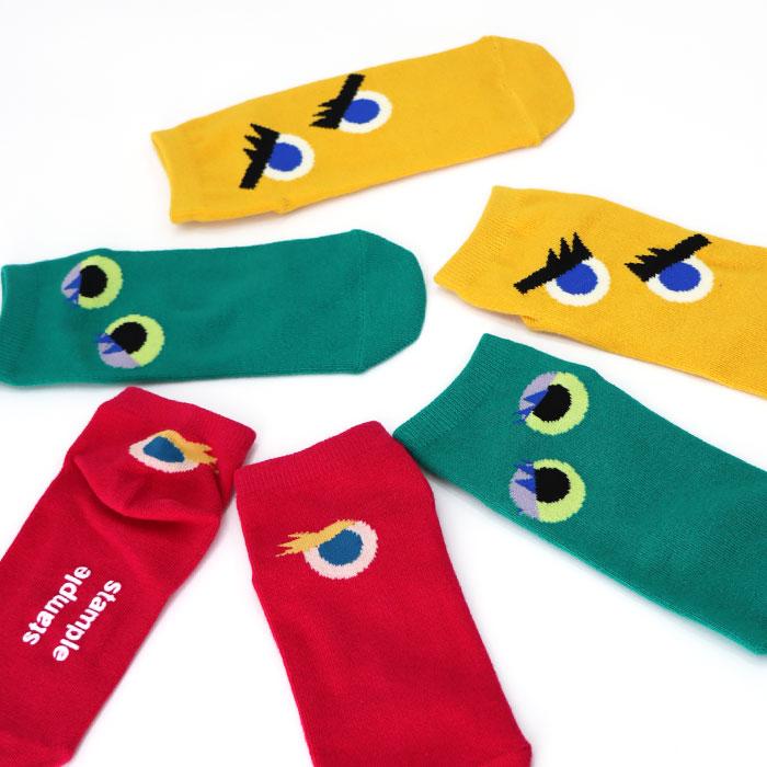stample じーっアンクルソックス 3足組 73301 キッズ 靴下 男の子 女の子 おもしろい 謎 | stample | 18
