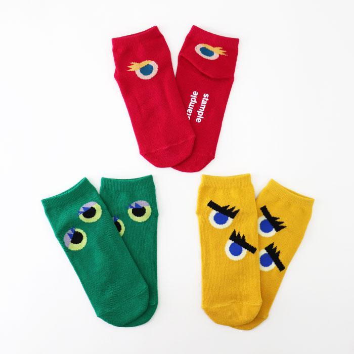 stample じーっアンクルソックス 3足組 73301 キッズ 靴下 男の子 女の子 おもしろい 謎 | stample | 19