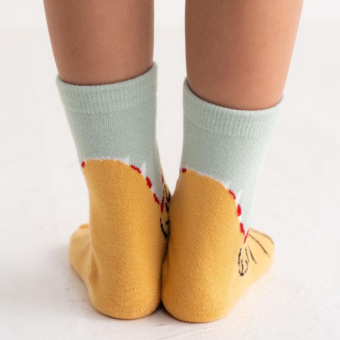 stample スタンプル 73303 パクッ！ ショートソックス 3足組 アニマル 滑り止め 靴下 女の子 男の子 レディース | stample | 08