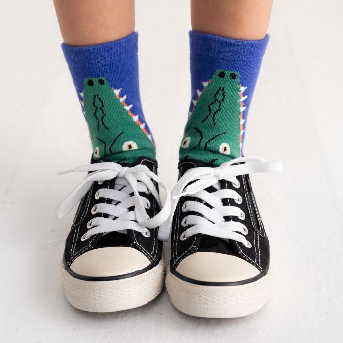 stample スタンプル 73303 パクッ！ ショートソックス 3足組 アニマル 滑り止め 靴下 女の子 男の子 レディース | stample | 10