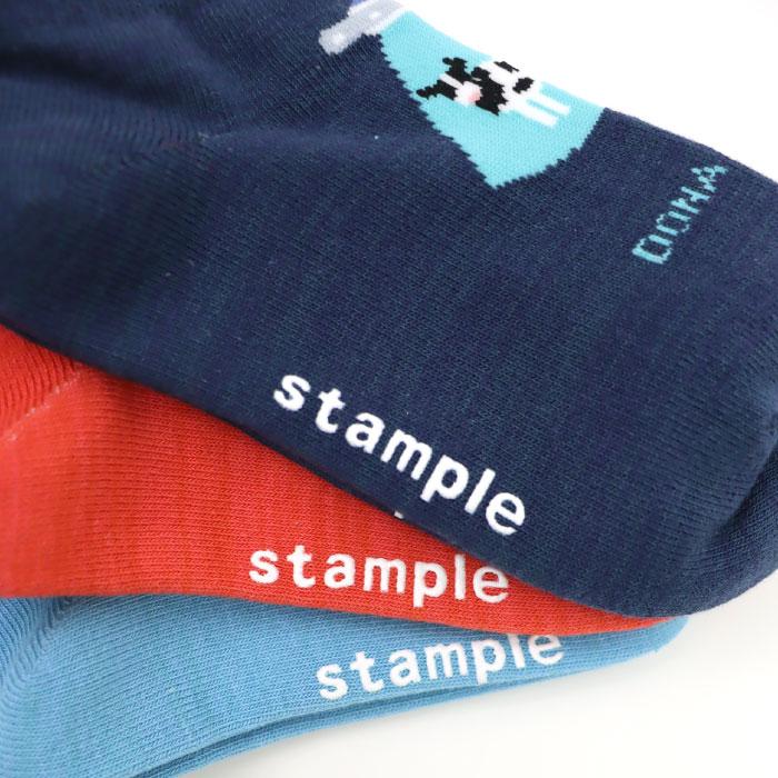 stample いろいろキャトル ミューティーレーション アンクルソックス 3足組 73305 キッズ 靴下 男の子 女の子 おもしろい UFO | stample | 11