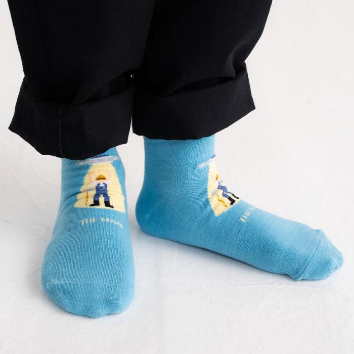 stample いろいろキャトル ミューティーレーション アンクルソックス 3足組 73305 キッズ 靴下 男の子 女の子 おもしろい UFO | stample | 07