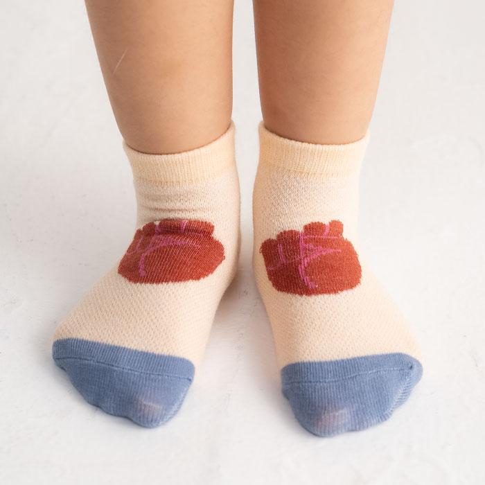 stample スタンプル 73309 ジャンケン メッシュ編み 園児ソックス  3足組 キッズ 靴下  通園 通学 可愛い かわいい  履きやすい 滑り止め  幼稚園 保育園 春 夏 | stample | 06