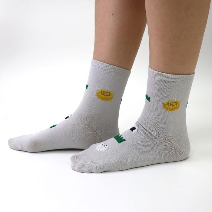 stample スタンプル 73313 お弁当 ショートソックス 3足組 おにぎり 滑り止め 靴下 女の子 男の子 レディース | stample | 15