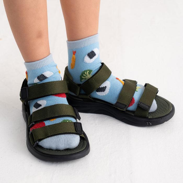 stample スタンプル 73313 お弁当 ショートソックス 3足組 おにぎり 滑り止め 靴下 女の子 男の子 レディース | stample | 06