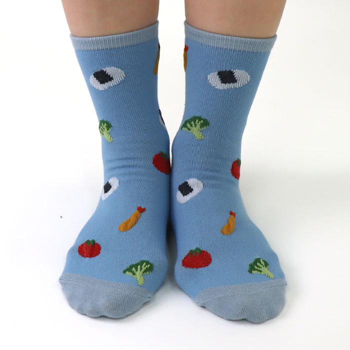 stample スタンプル 73313 お弁当 ショートソックス 3足組 おにぎり 滑り止め 靴下 女の子 男の子 レディース | stample | 08