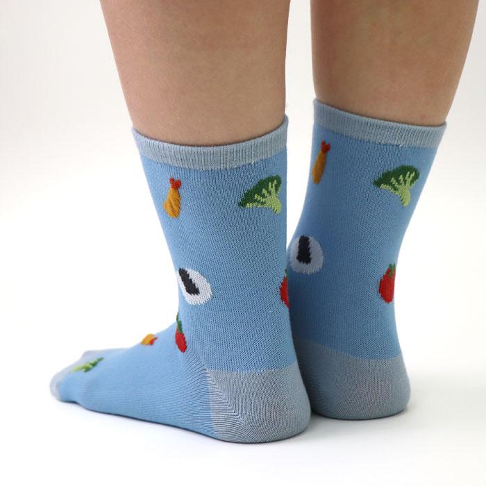 stample スタンプル 73313 お弁当 ショートソックス 3足組 おにぎり 滑り止め 靴下 女の子 男の子 レディース | stample | 10