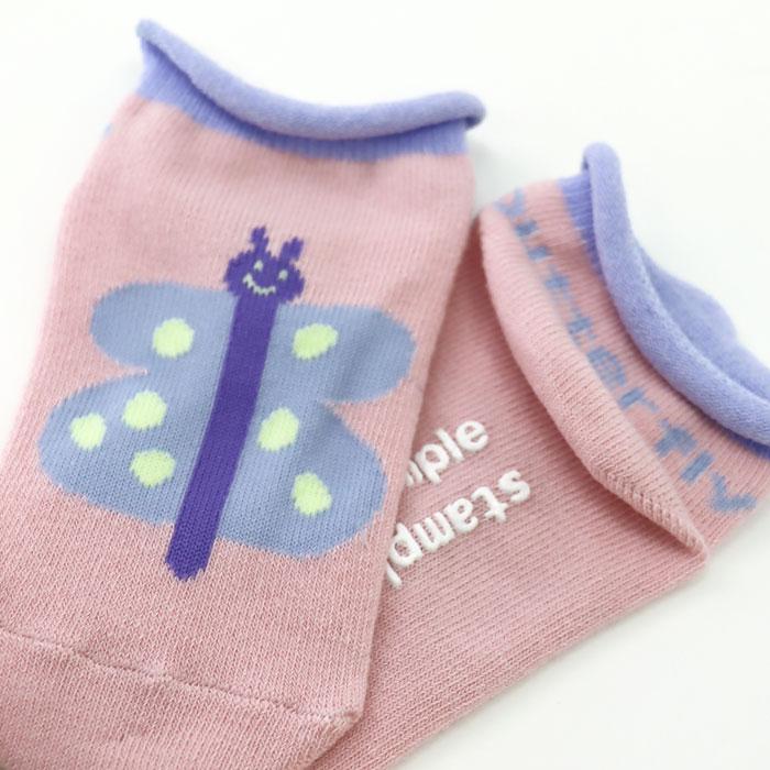 stample スタンプル 73317  おさんぽ園児ソックス 2025 春 夏 靴下 子供 キッズ 通園 女の子 男の子 生き物 花 滑り止め | stample | 16