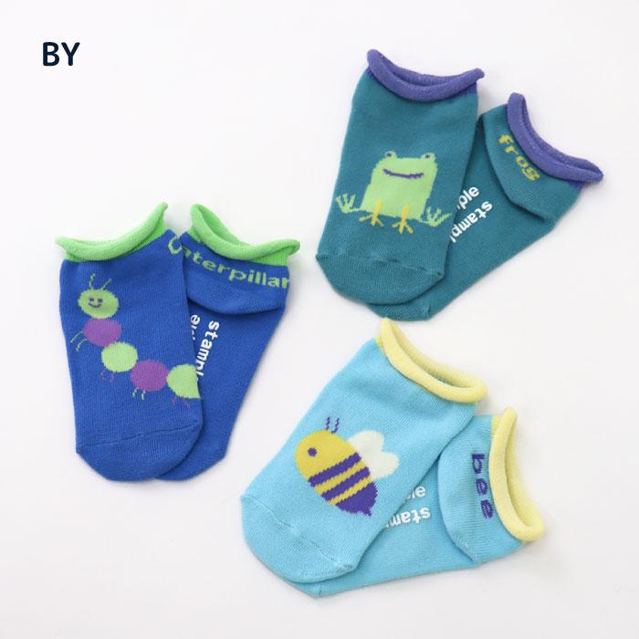 stample スタンプル 73317  おさんぽ園児ソックス 2025 春 夏 靴下 子供 キッズ 通園 女の子 男の子 生き物 花 滑り止め | stample | 18