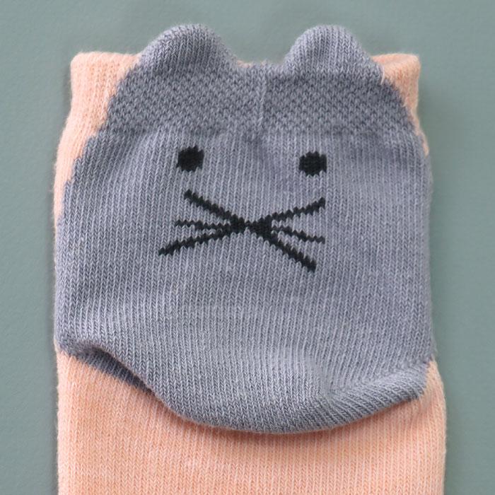 stample スタンプル 73320 かかとアニマル 園児ソックス  3足組 キッズ 靴下  通園 通学 可愛い かわいい  履きやすい 滑り止め  幼稚園 保育園 春 夏 | stample | 13