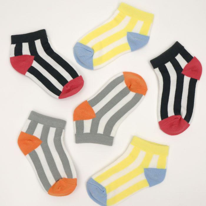 stample ボールドストライプ アンクルソックス 3足組 73321 キッズ 靴下 男の子 女の子 ストライプ 春 夏 | stample | 11
