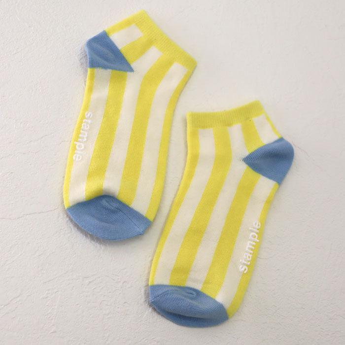 stample ボールドストライプ アンクルソックス 3足組 73321 キッズ 靴下 男の子 女の子 ストライプ 春 夏 | stample | 13