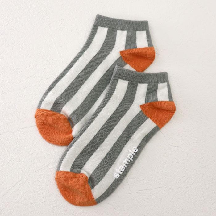 stample ボールドストライプ アンクルソックス 3足組 73321 キッズ 靴下 男の子 女の子 ストライプ 春 夏 | stample | 14