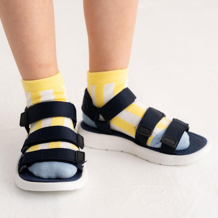 stample ボールドストライプ アンクルソックス 3足組 73321 キッズ 靴下 男の子 女の子 ストライプ 春 夏 | stample | 05