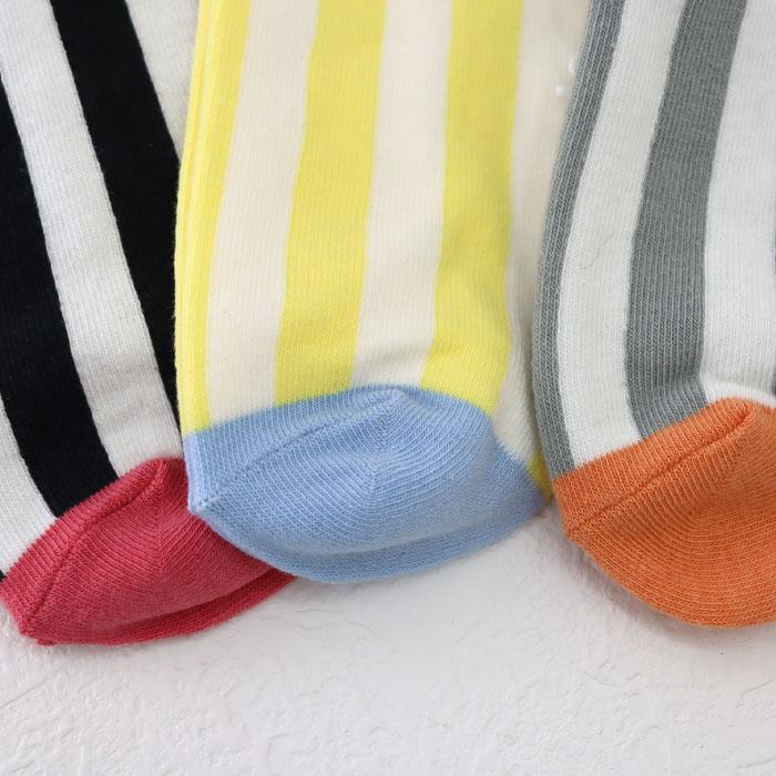 stample ボールドストライプ アンクルソックス 3足組 73321 キッズ 靴下 男の子 女の子 ストライプ 春 夏 | stample | 09