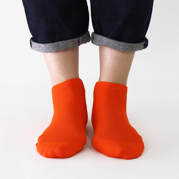 stample スタンプル 73323 ネオンカラーメッシュアンクルソックス 3足組 靴下 メッシュ 涼しい キッズ 男の子 おしゃれ キッズ カラフル | stample | 05