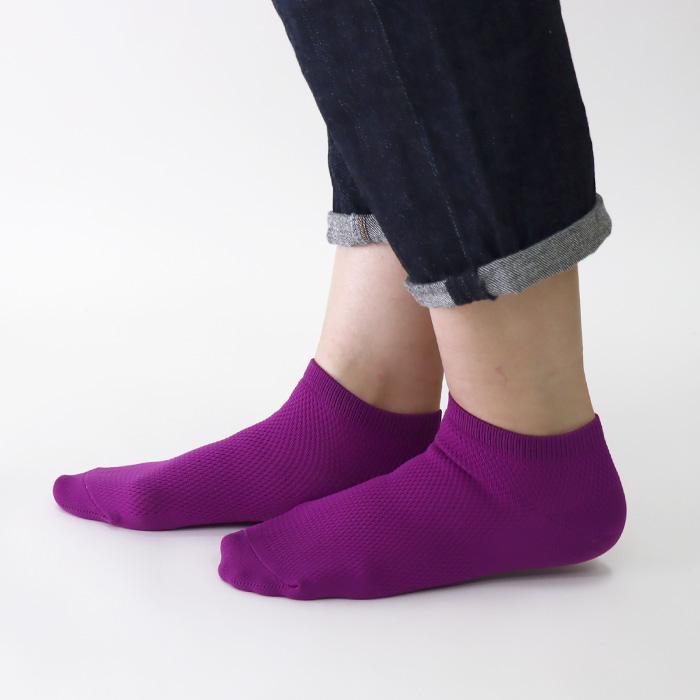 stample スタンプル 73323 ネオンカラーメッシュアンクルソックス 3足組 靴下 メッシュ 涼しい キッズ 男の子 おしゃれ キッズ カラフル | stample | 09