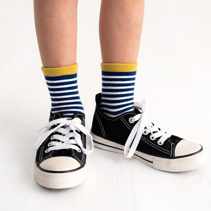 stample スタンプル 73324 スリーボーダーショートソックス 3足組 ボーダー 滑り止め 靴下 女の子 男の子 レディース | stample | 05