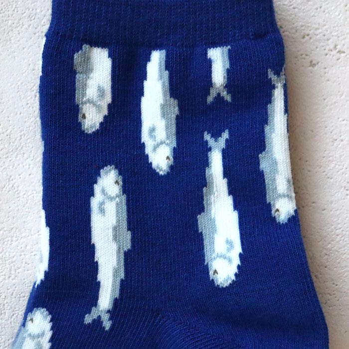 stample スタンプル 73398 おしゃれ小魚ショートソックス 3足組 さかな おさかな 魚 滑り止め 靴下 女の子 男の子 レディース | stample | 11