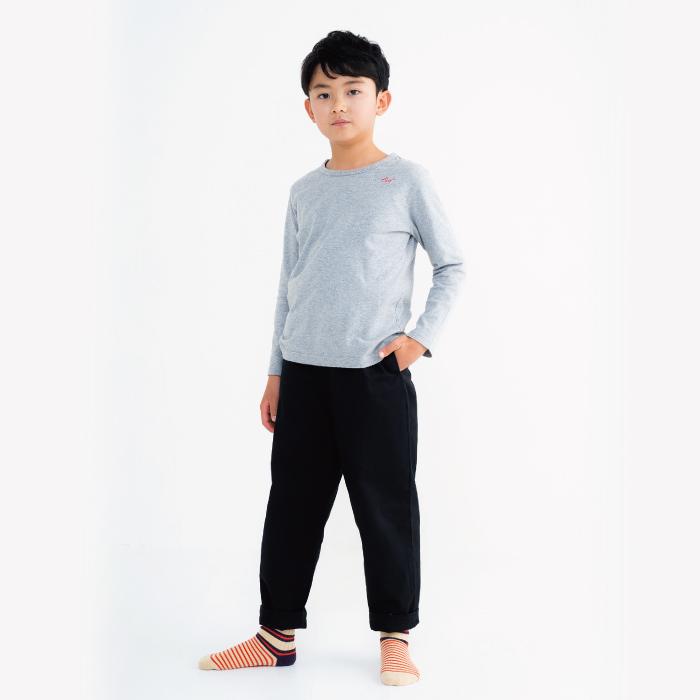 stample スタンプル 73450 ダブルボーダー クルーソックス  靴下 3P カラフル リブ キッズ レディース 靴下 男の子 女の子 すべり止め | stample | 14