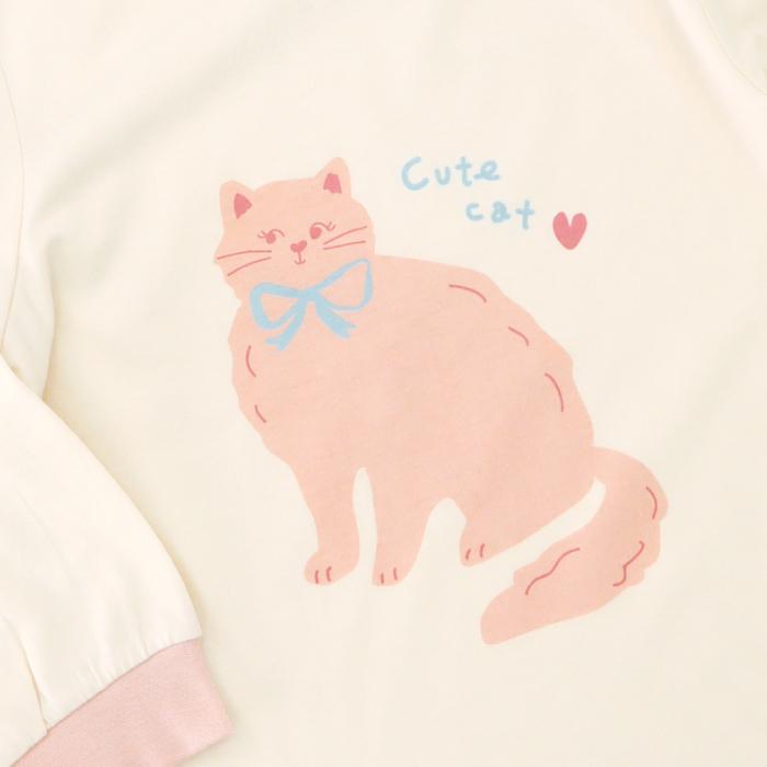 stample スタンプル プリントパジャマ 天竺 ルームウェア キッズ 男の子 女の子 パジャマ お泊り ブルー ピンク グリーン パープル ネコ | stample | 09